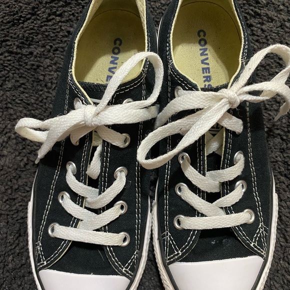 Kids black Converse size 2 - Picture 2 of 6
